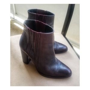 Zara dark brown booties